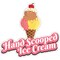 Signmission Hand Scooped Ice Cream Food Stand Truck Sticker, 12" x 4.5", D-DC-12 Hand Scooped Ice Cream D-DC-12 Hand Scooped Ice Cream19 - alternate 1